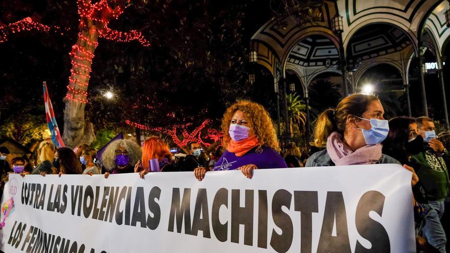 Manifestación del 25N en Las Palmas de Gran Canaria