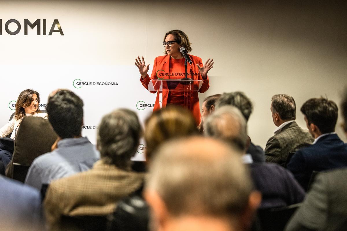 Colau afirma al Cercle d’Economia que els «discursos catastròfics» sobre la seva gestió han quedat desmentits