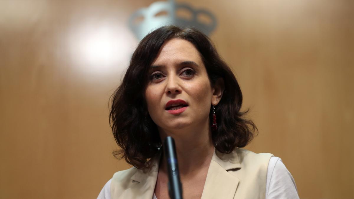 La presidenta de la Comunidad de Madrid, Isabel Díaz Ayuso.