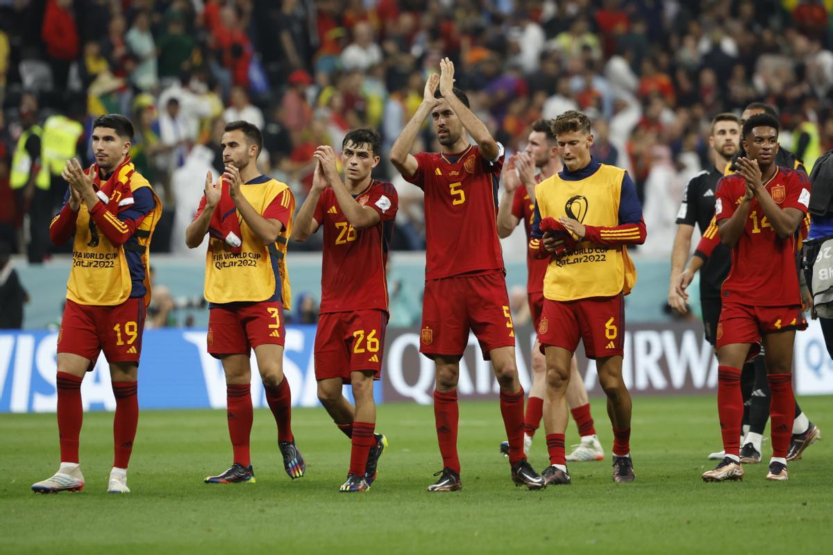 Fase de grupos del Mundial de Fútbol Qatar 2022 entre España y Alemania en el estadio Al Bait en Al Khor (Catar)