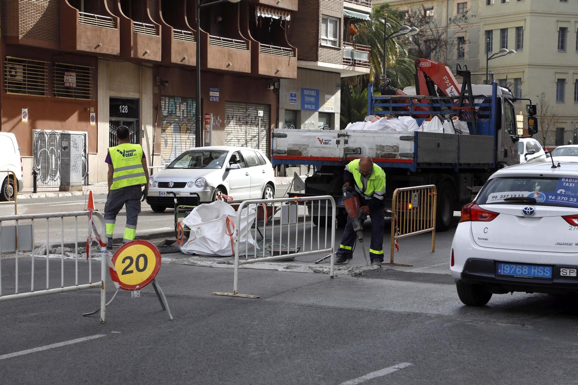 Así empiezan las obras en Pérez Galdós