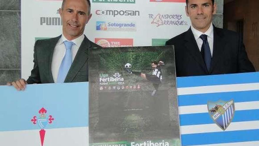 Emilio y Salva, durante la presentación de la liga en Madrid.