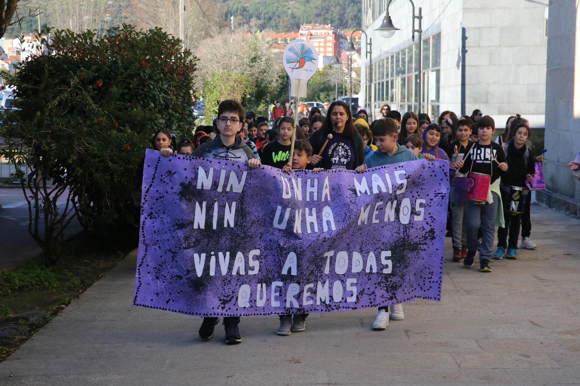 Los colegios, protagonistas en la previa del 25-N en O Morrazo