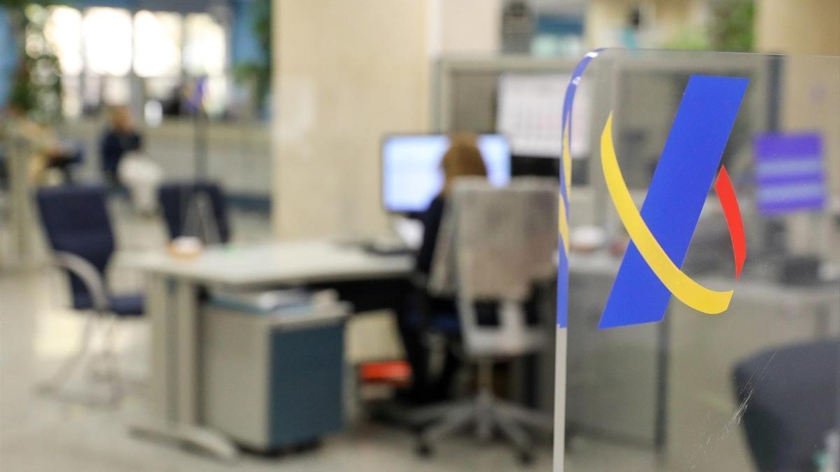Una oficina de l'Agència Tributària, en una imatge d'arxiu.
