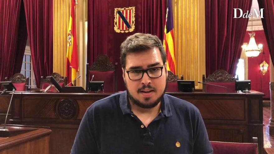 En el Parlament, con Alexander Cortès