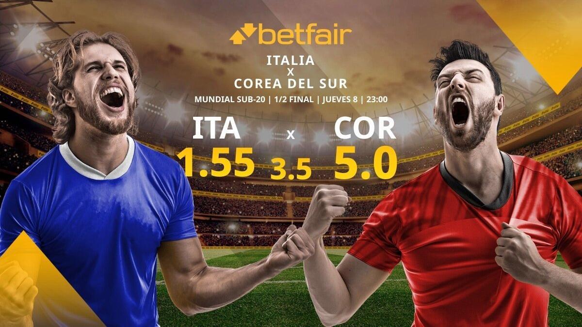 Italia vs. Corea del Sur: alineaciones, horario, TV, estadísticas y pronósticos del Mundial Sub 20