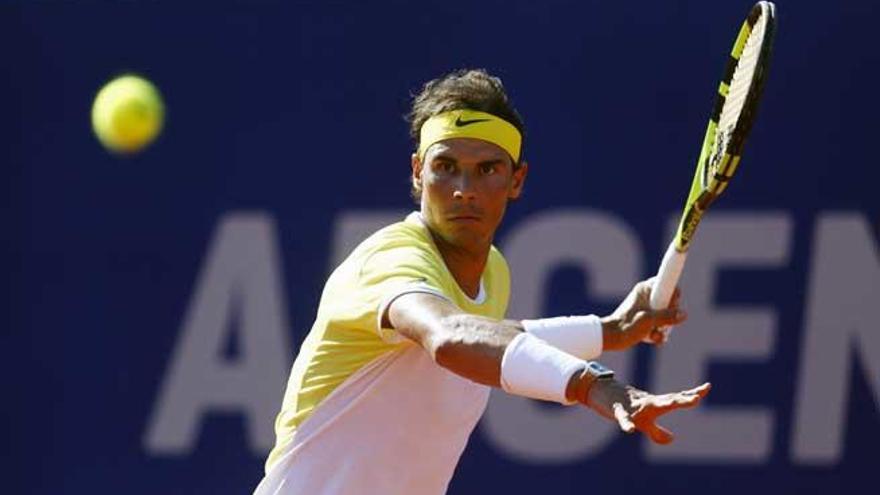 Nadal, durante su partido en Buenos Aires.