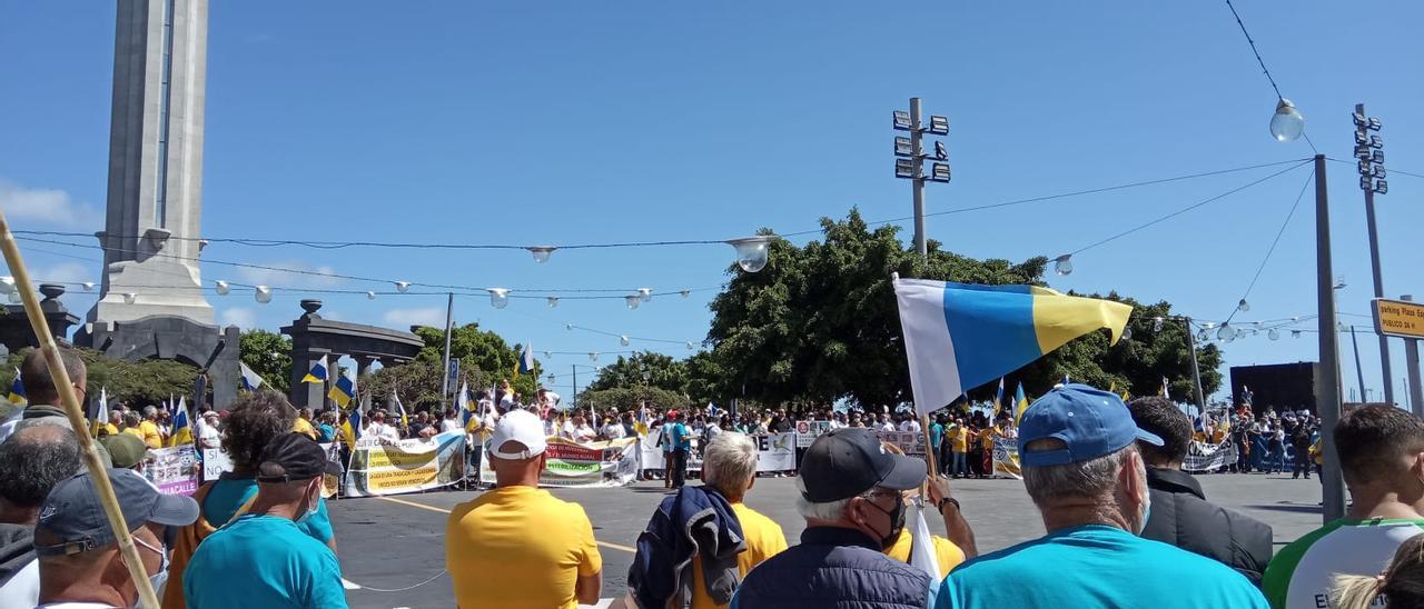 Manifestación de cazadores en Santa Cruz de Tenerife