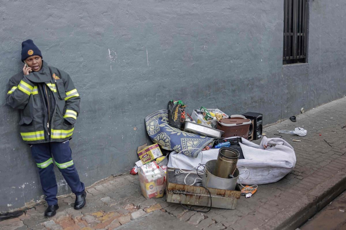 Incendio mortal en un edificio de Johannesburgo