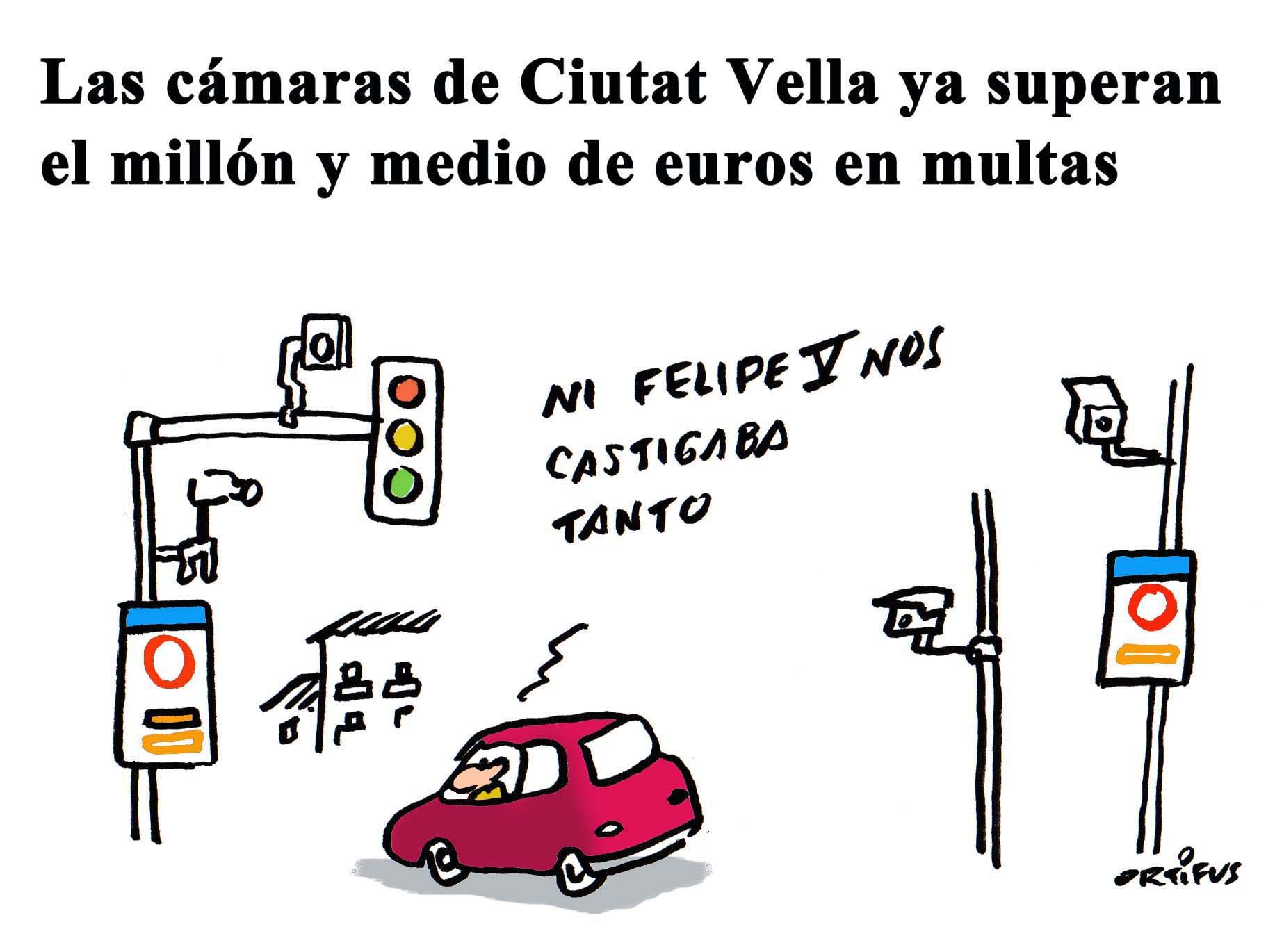 Las cámaras de Ciutat Vella ya superan el millón y medio de euros en multas