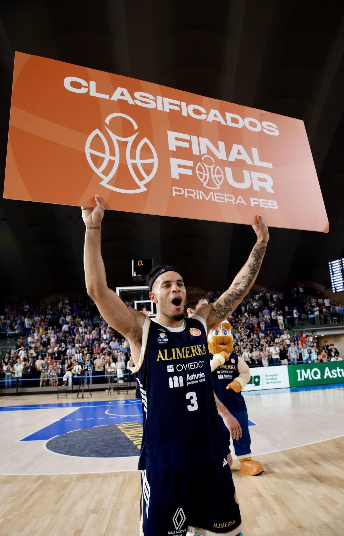 El Alimerka Oviedo Baloncesto se impone al Inveready Gipuzkoa en una noche para la historia y luchará por el ascenso a la ACB