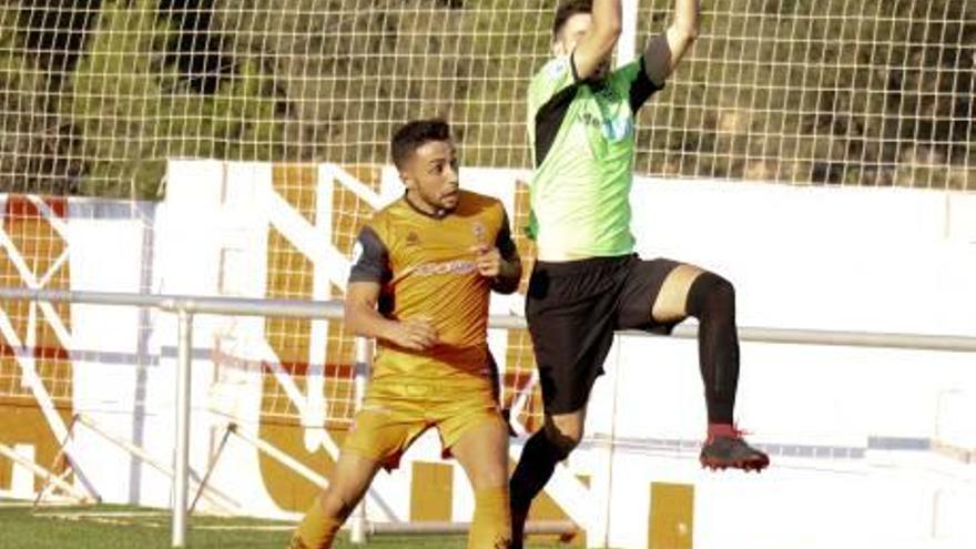 Melo, autor del gol atzenetero ante el Vilamarxant.