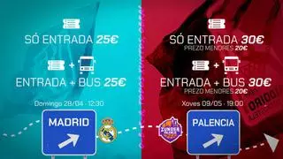 El Obradoiro organiza un viaje para que la afición apoye al equipo en las visitas al Real Madrid y el Palencia