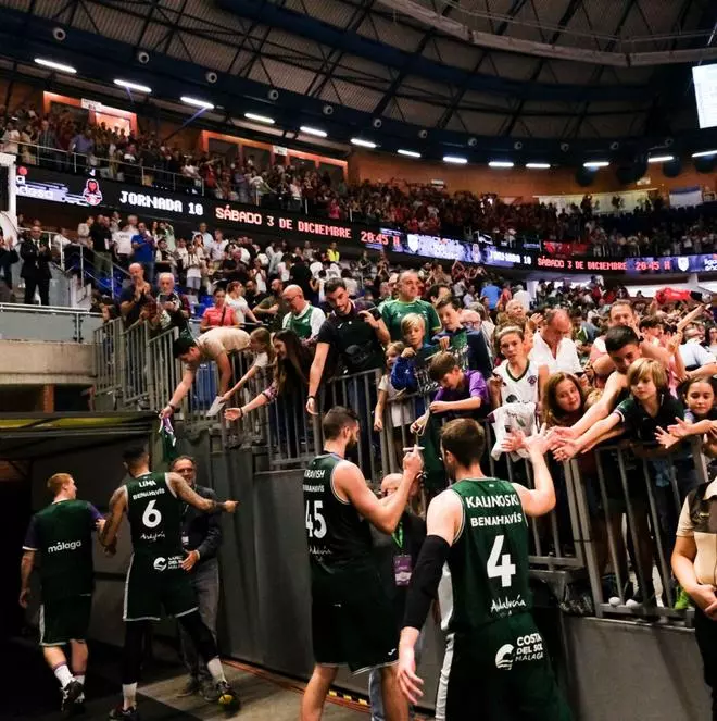 El Unicaja solo jugará tres partidos en el Carpena hasta final de año