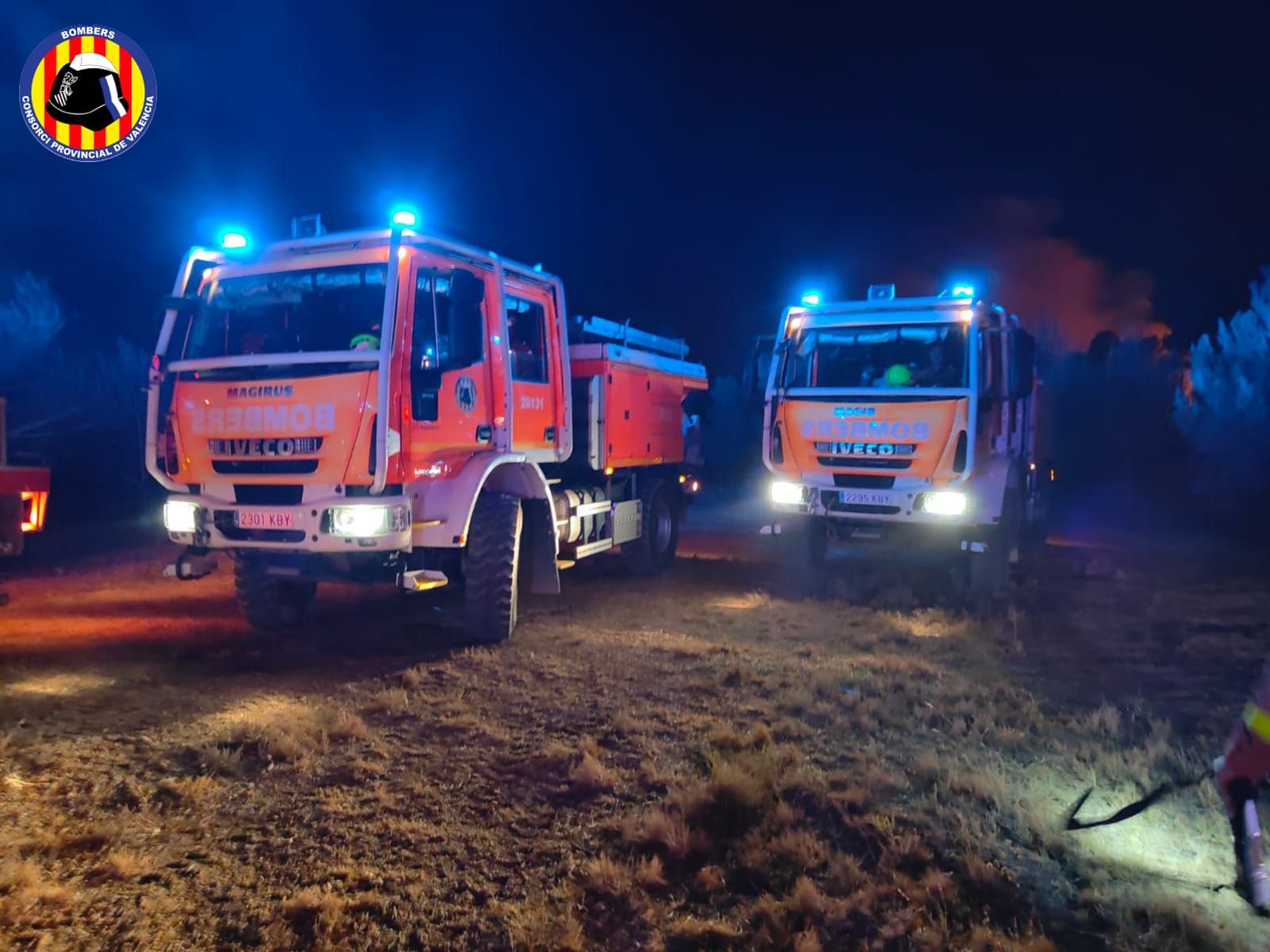 Declarado un incendio forestal en Calles