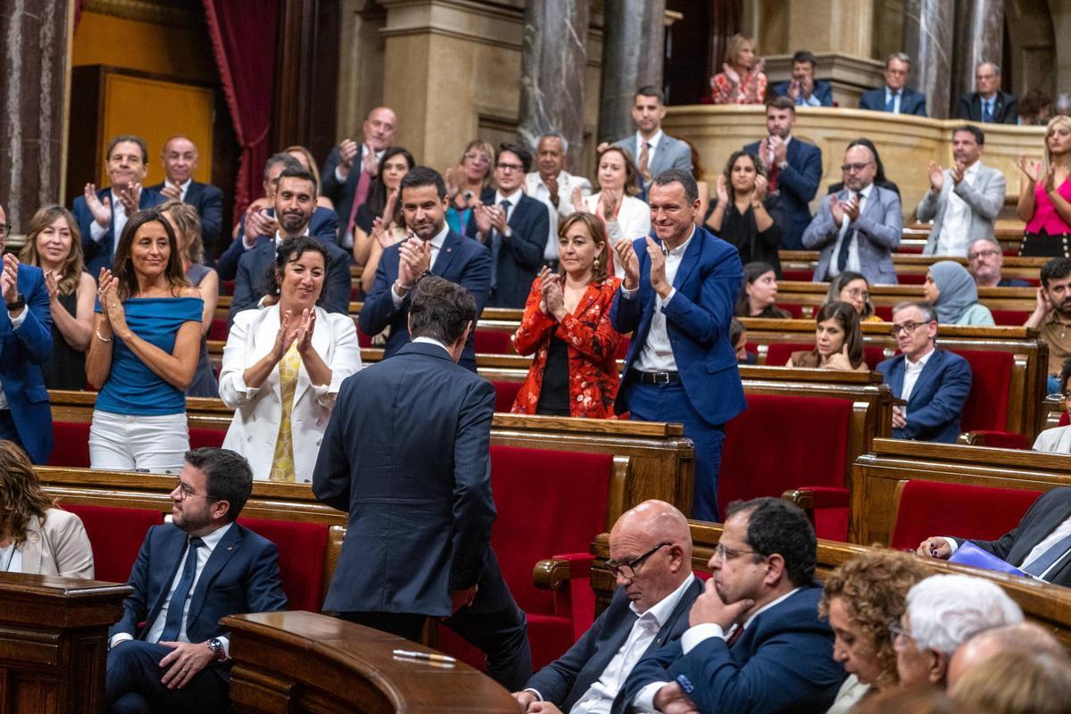 Pleno en el Parlament para la investidura de Salvador Illa