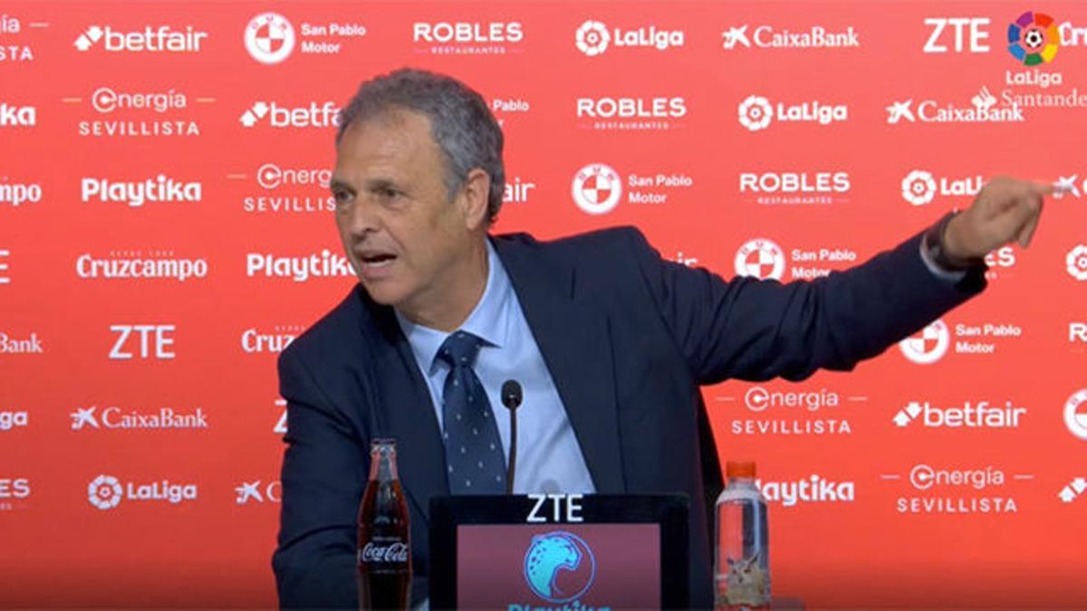 "Esto es el Sevilla y aquí hay que mamar" La emocionante rueda de prensa de Caparrós tras ganar el derbi andaluz
