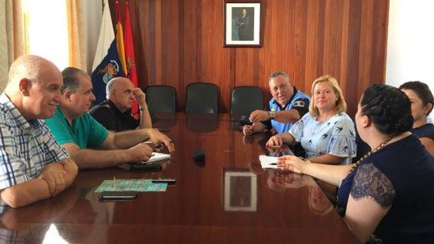 Reunión celebrada este martes en el Ayuntamiento de Telde