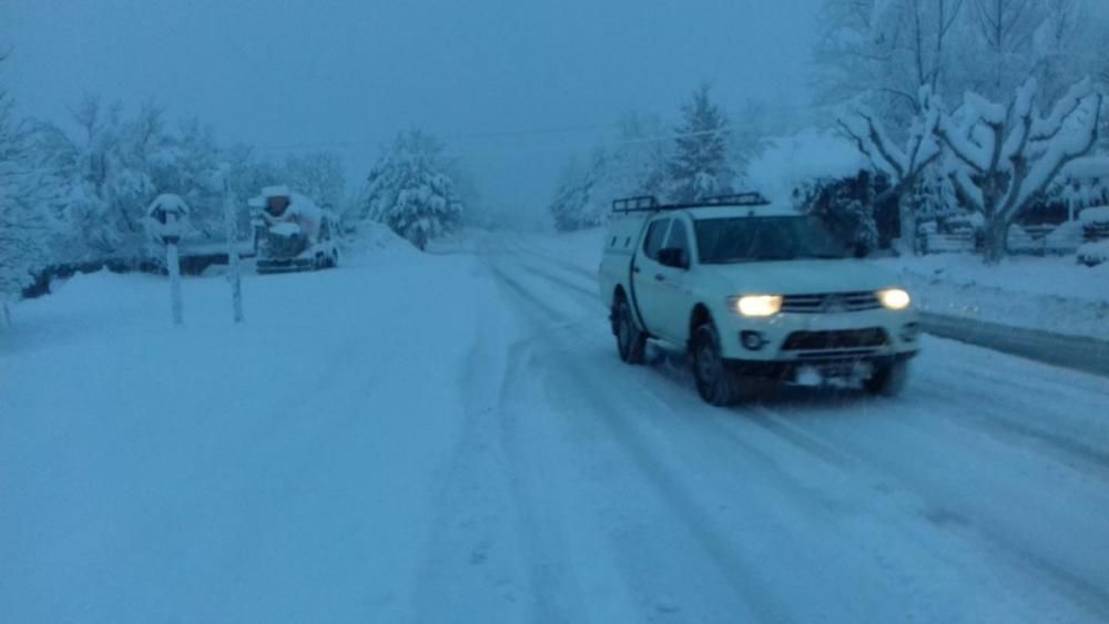 El temporal deixa 40 cm de neu a la Cerdanya