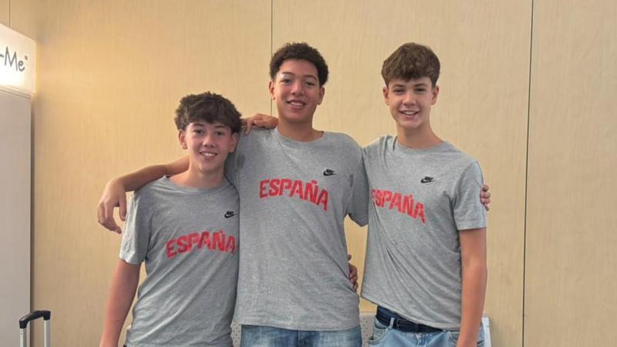 Los tres canteranos del Casademont convocados con la Selección Española U14 para Íscar (Valladolid).