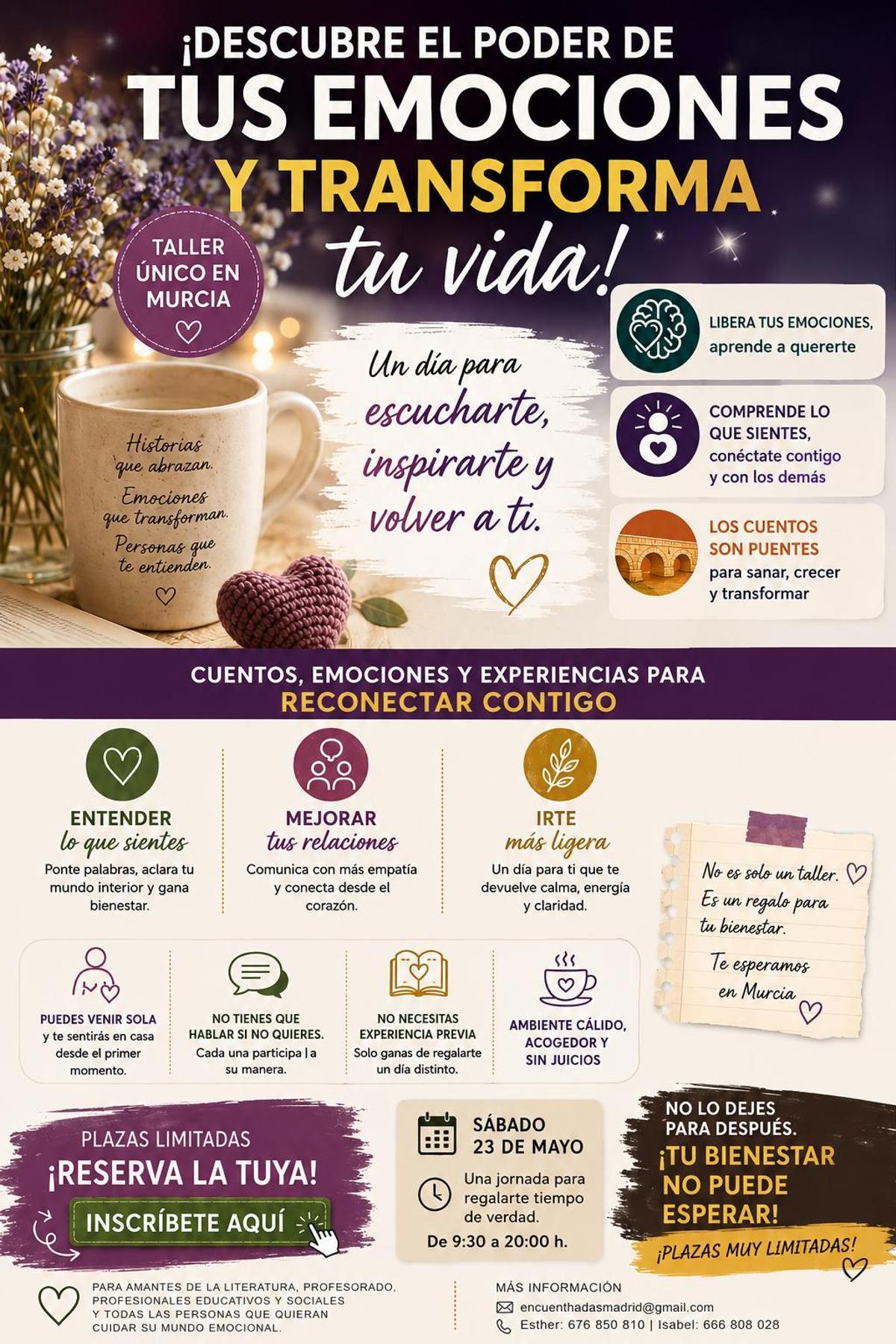 Cartel completo del taller.