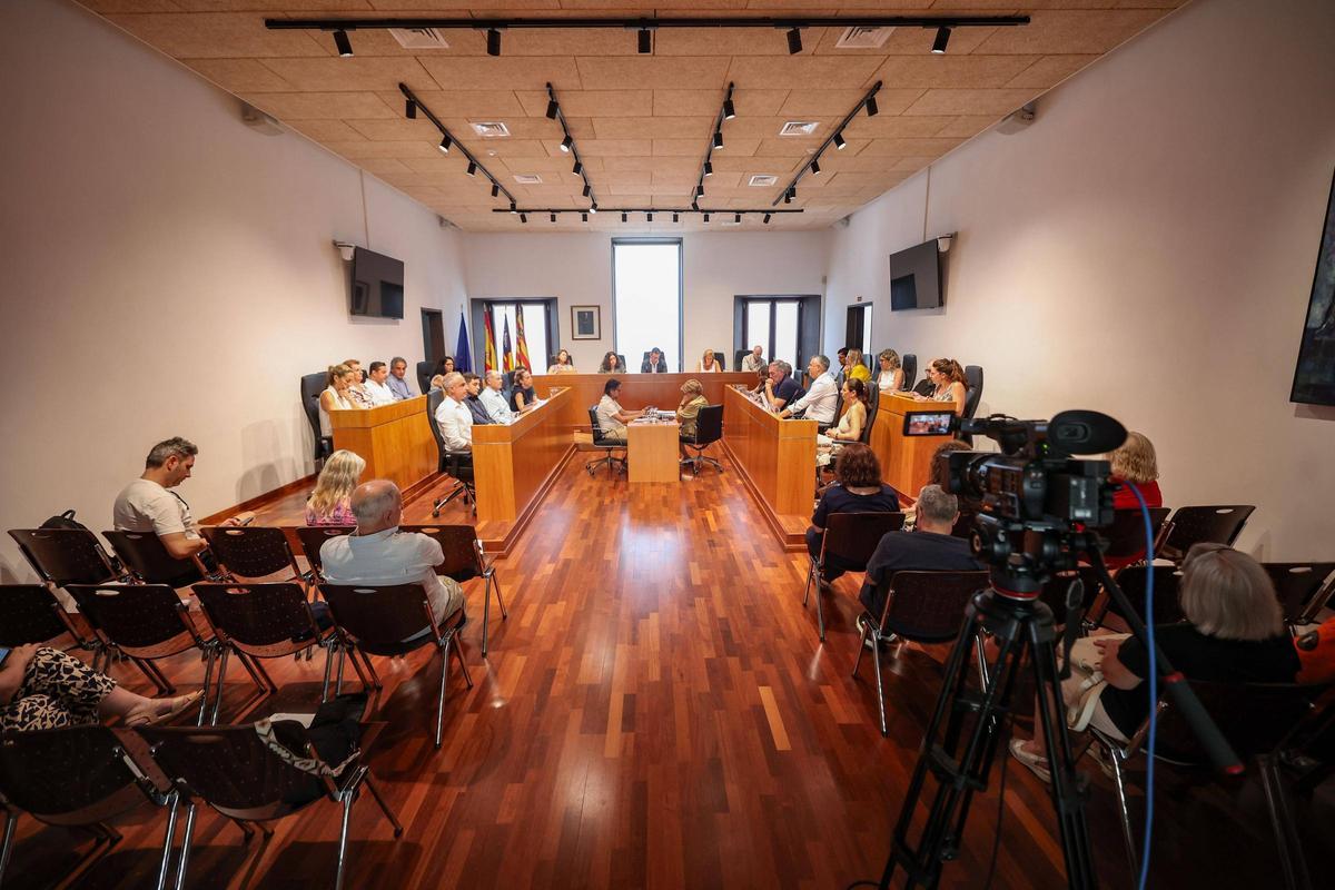 Galería: las imágenes del pleno del Ayuntamiento de Ibiza