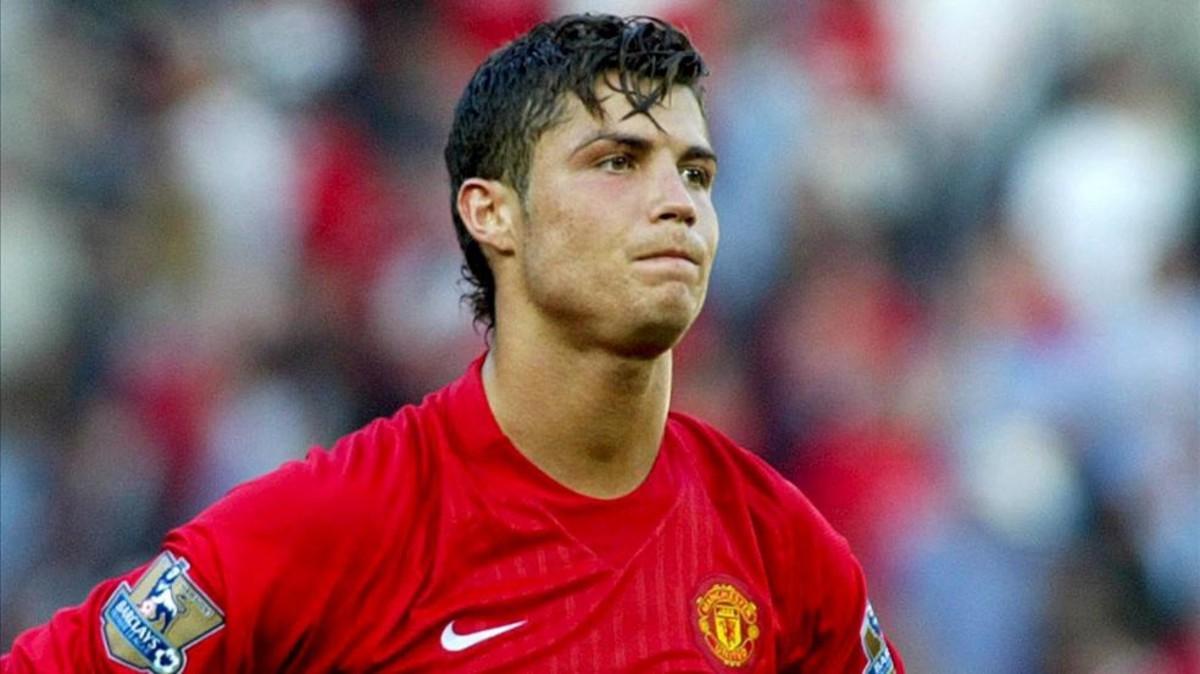 Cristiano Ronaldo, cuando militaba en el Manchester United