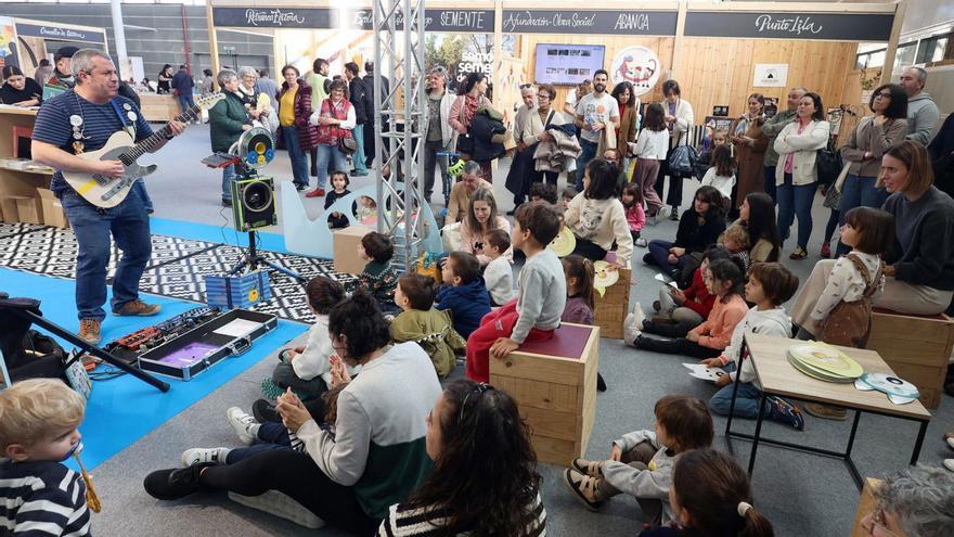 Unha das actividades con rapazada celebrada onte domingo no Culturgal.