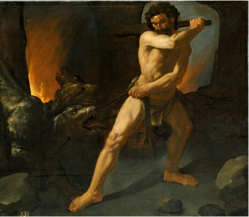 Francisco de Zurbarán: Hércules y el can Cerbero (1634)