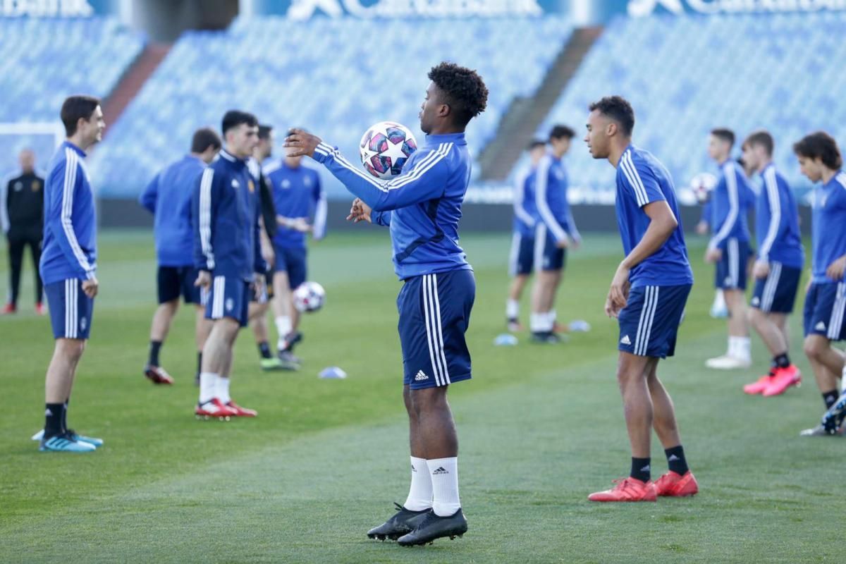 Entrenamiento del Real Zaragoza juvenil