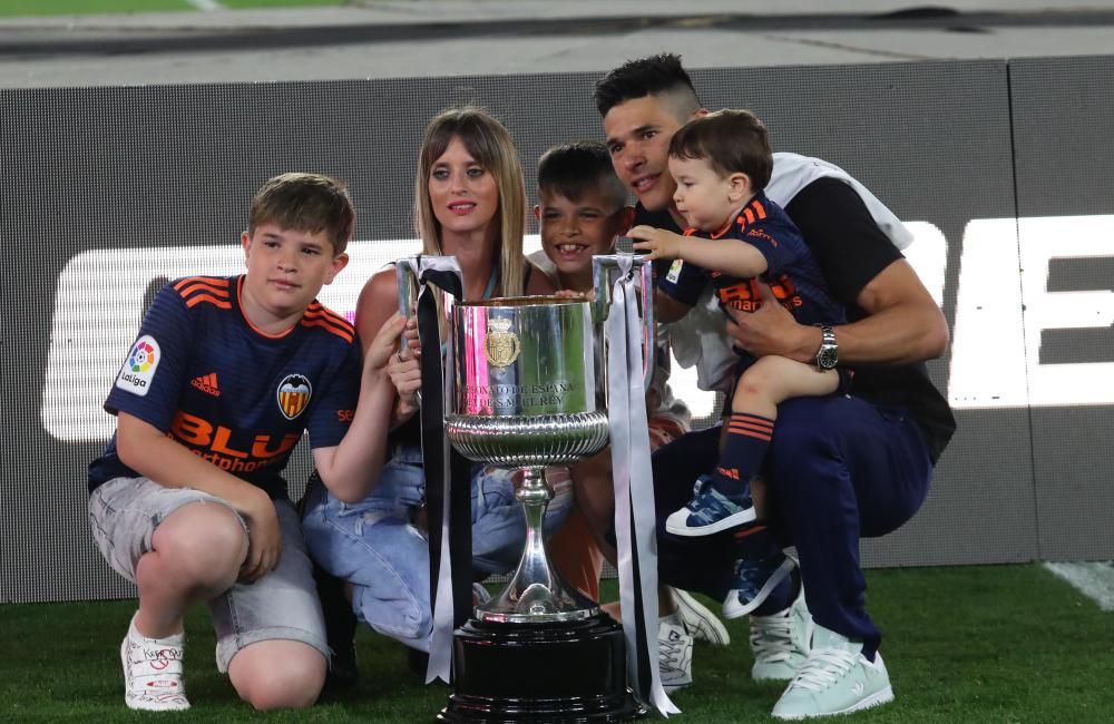 El Valencia y su afición celebran la Copa del Rey