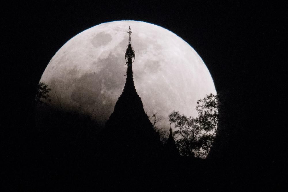 Las mejores imágenes del eclipse de la superluna