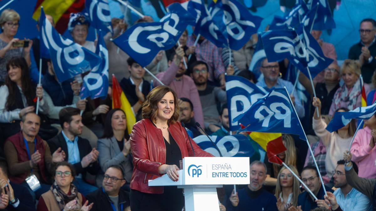 María José Catalá en la clausura de la Intermunicipal del PP.