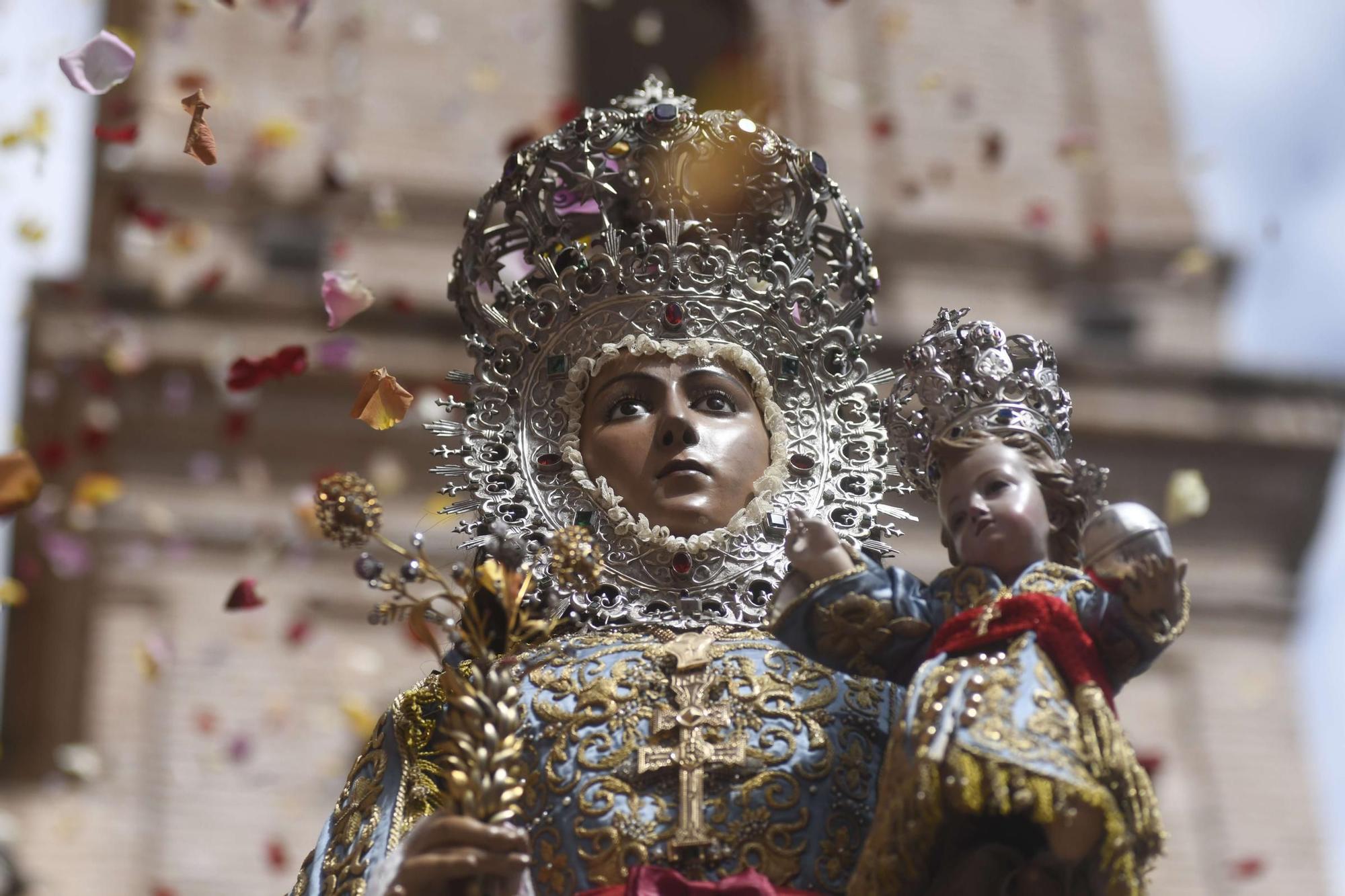 Misa huertana y procesión con la Virgen de la Fuensanta en el Bando de la Huerta