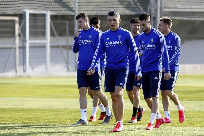 Entrenamiento del Real Zaragoza, 25 de febrero