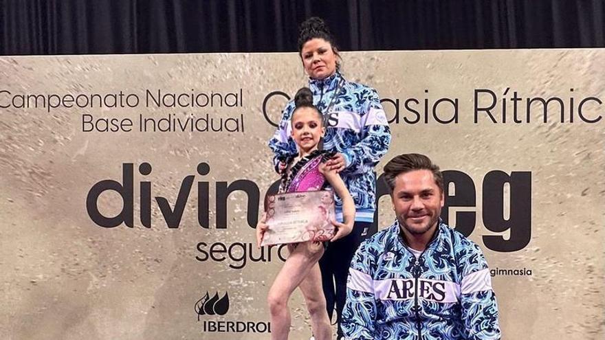 El Rítmica Ares de Langreo sigue con sus buenos resultados, con diploma en el Campeonato de España incluido