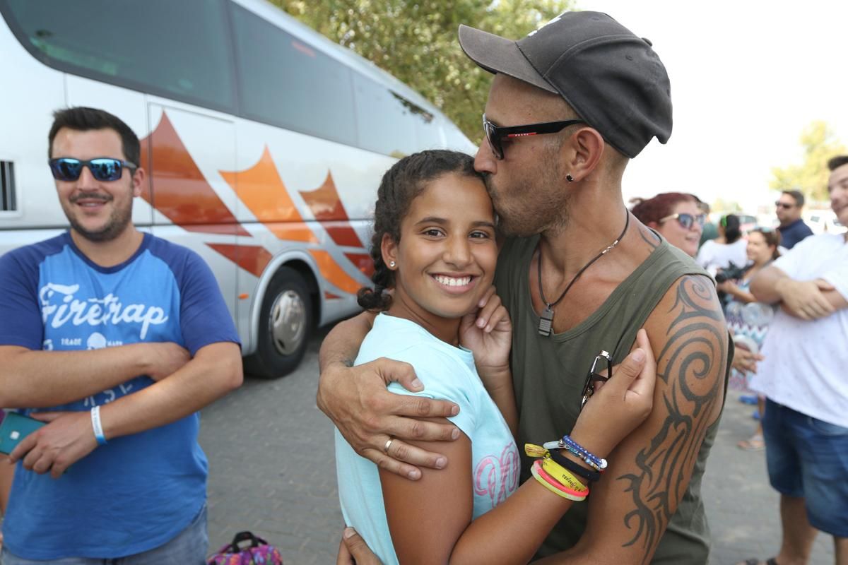 Despedida a los niños saharauis