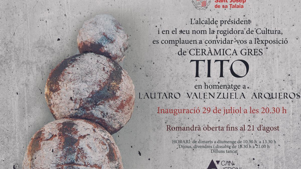 Imagen de la invitación a la muestra &#039;Tito&#039;.