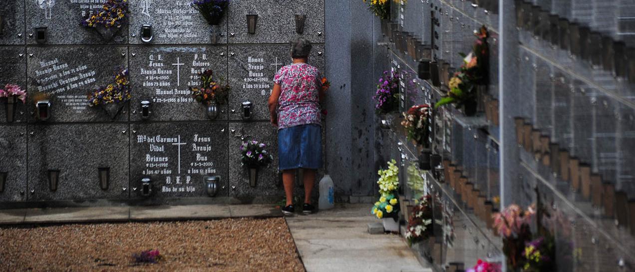 Imagen de un cementerio de Vilagarcía