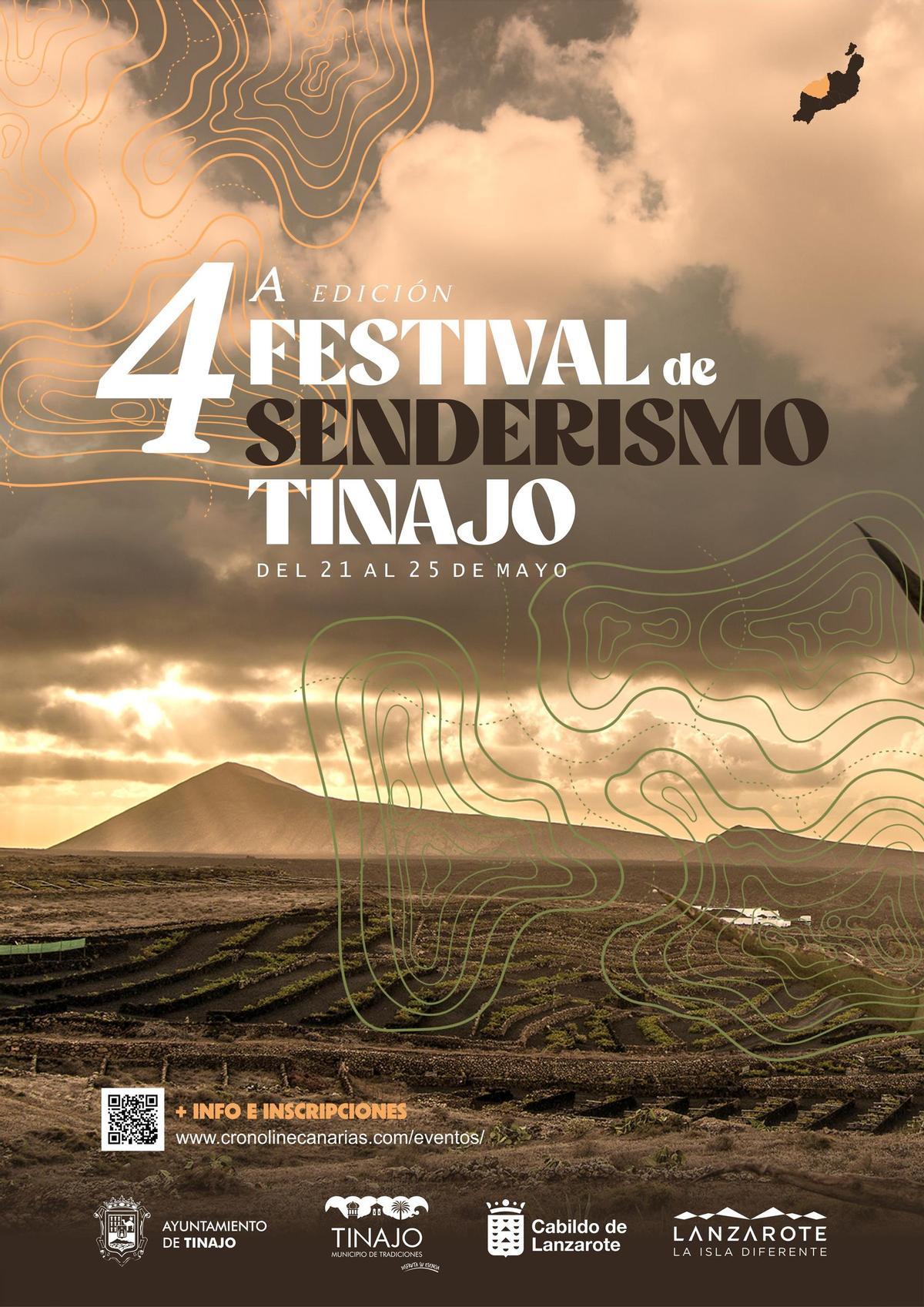 Cartel Festival Senderismo Tinajo 2025