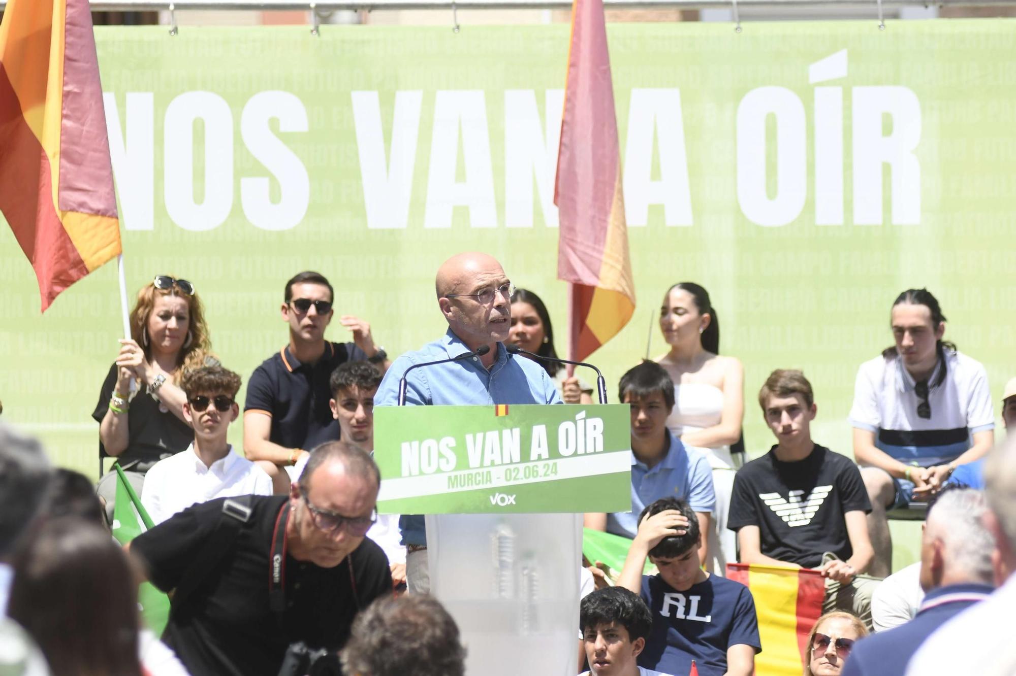 Acto de Santiago Abascal y Jorge Buxadé en Murcia