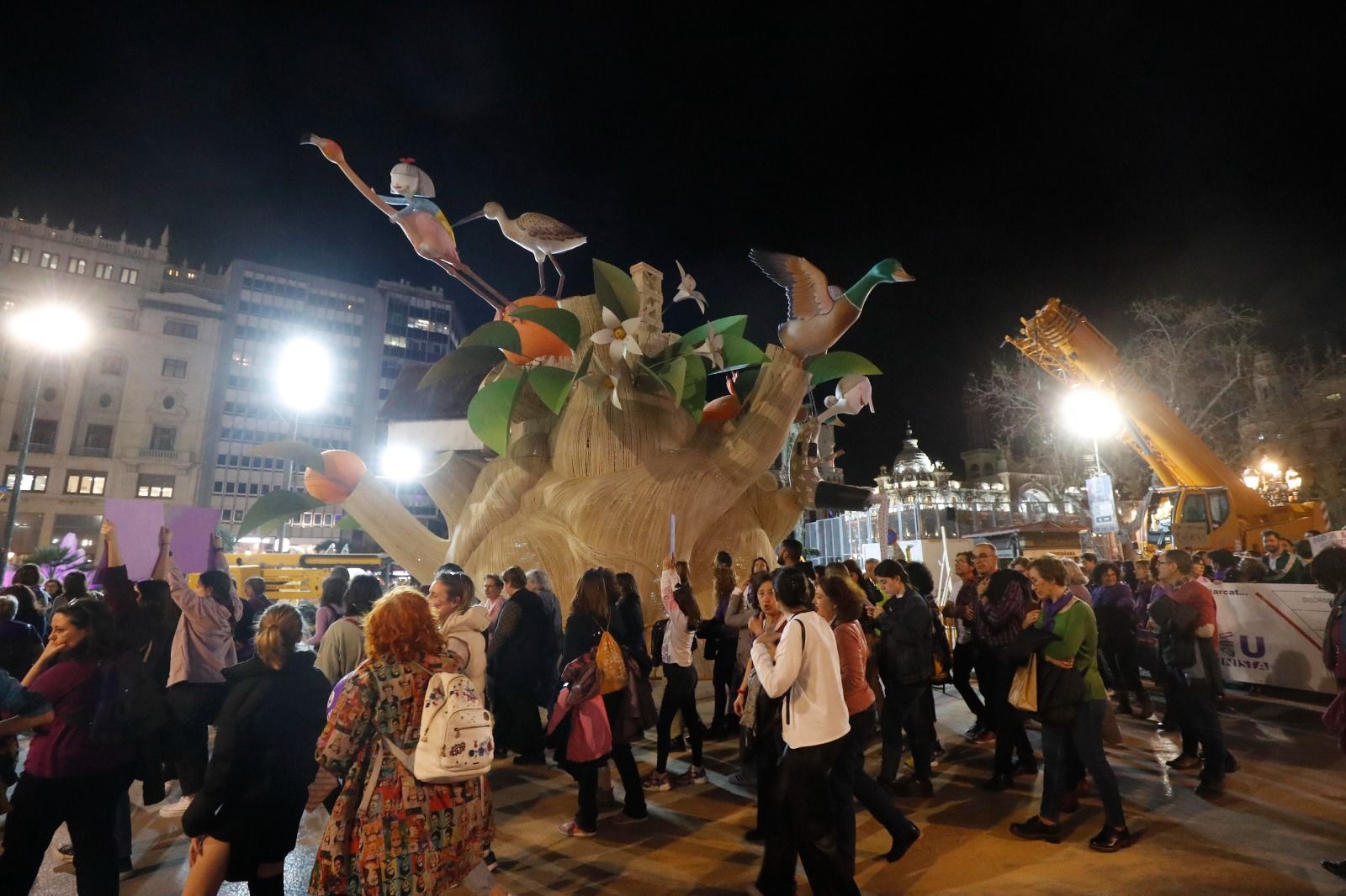 La manifestación de la Coordinadora Feminista de València para celebrar el 8 M