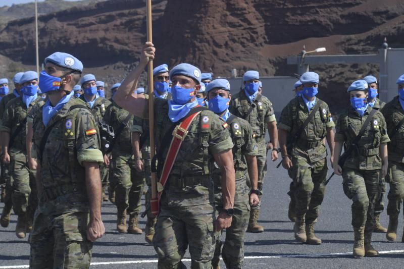 Despedida a militares que parten a Beirut en misión de Paz