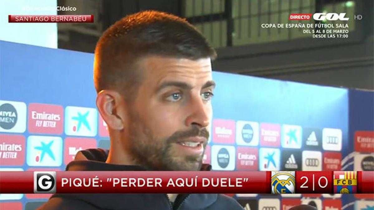 Piqué: "He visto a uno de los 'Madrids' que transmitía peores sensaciones desde que estoy aquí"