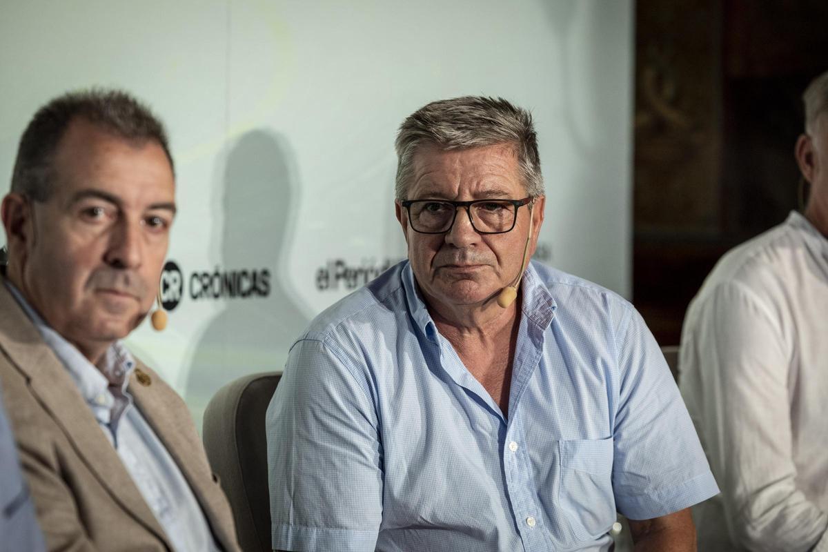 Alfredo Zaldivar, alcalde de Remolinos, en el foro 'El Terriorio, motor de Aragón' organizado por EL PERIÓDICO DE ARAGÓN en la sala del Trono de la DPZ.