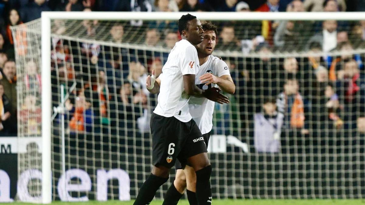 Valencia. Partido de liga Valencia CF vs Deportivo Alavés VLC SPD