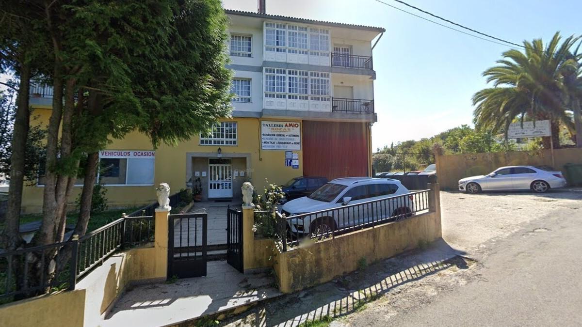Imagen de los Talleres Amio, en la rúa da Pena María