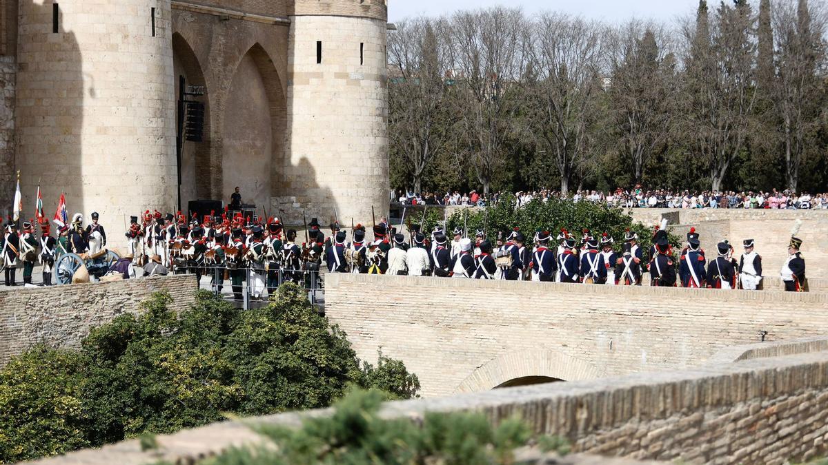 EN IMÁGENES | Así ha sido la recreación de la batalla del Segundo Sitio de Zaragoza