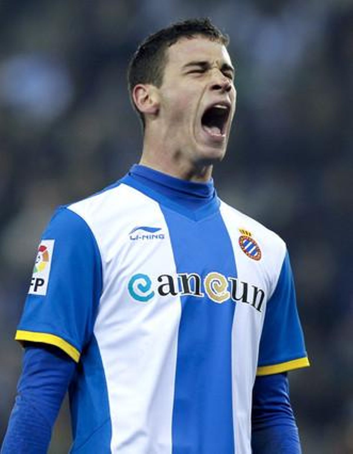 El davanter de l’Espanyol Álvaro Vázquez.