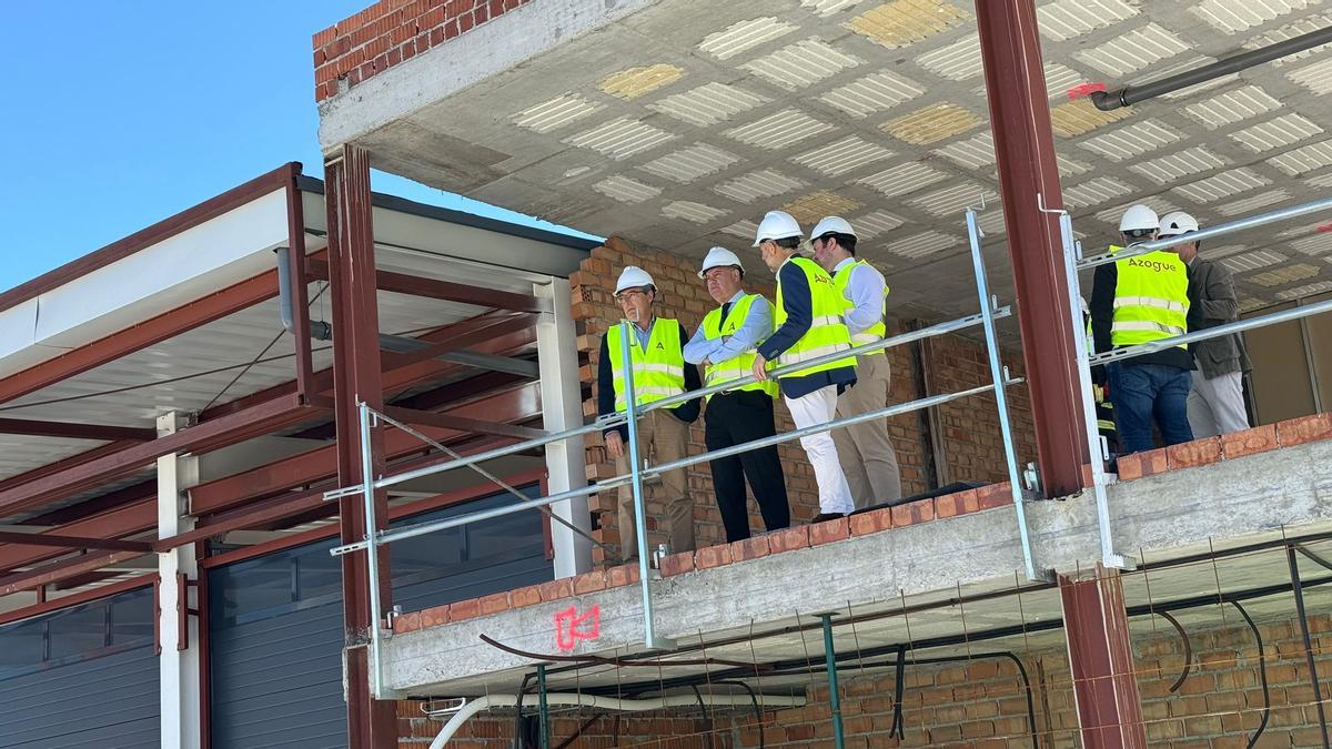 Avance de las obras del nuevo parque de bomberos de Antequera.